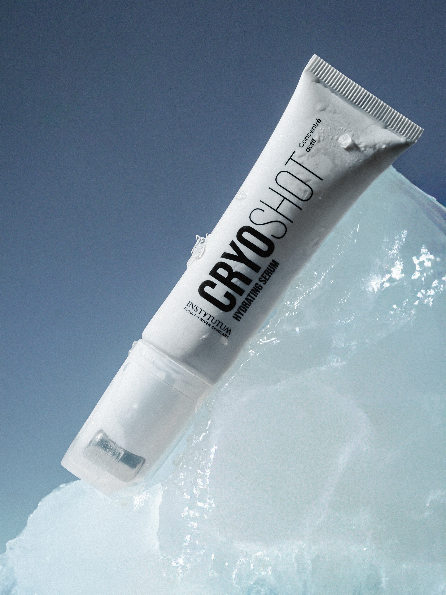 CRYO SHOT HYDRATING SERUM with INSTYTUTUM text.